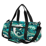 Deep Sea Wave Surfing Pattern Print Gym Bag