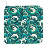 Deep Sea Wave Surfing Pattern Print Hand Towel