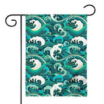 Deep Sea Wave Surfing Pattern Print House Flag