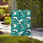Deep Sea Wave Surfing Pattern Print House Flag