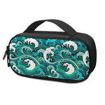Deep Sea Wave Surfing Pattern Print Insulin Cooler Travel Case