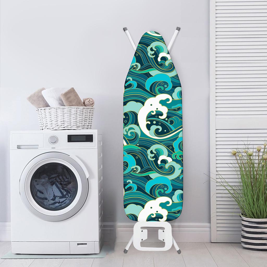 Deep Sea Wave Surfing Pattern Print Ironing Board Cover