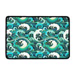 Deep Sea Wave Surfing Pattern Print Kitchen Mat