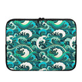 Deep Sea Wave Surfing Pattern Print Laptop Sleeve