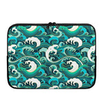 Deep Sea Wave Surfing Pattern Print Laptop Sleeve