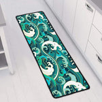Deep Sea Wave Surfing Pattern Print Long Kitchen Mat