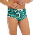 Deep Sea Wave Surfing Pattern Print Men's Briefs