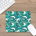 Deep Sea Wave Surfing Pattern Print Mouse Pad
