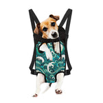 Deep Sea Wave Surfing Pattern Print Pet Carrier Backpack
