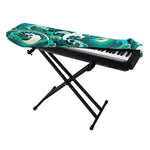 Deep Sea Wave Surfing Pattern Print Piano Keyboard Cover