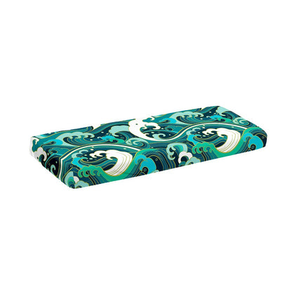 Deep Sea Wave Surfing Pattern Print Piano Keyboard Cover