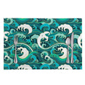 Deep Sea Wave Surfing Pattern Print Placemat