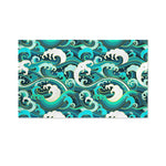 Deep Sea Wave Surfing Pattern Print Polyester Flag