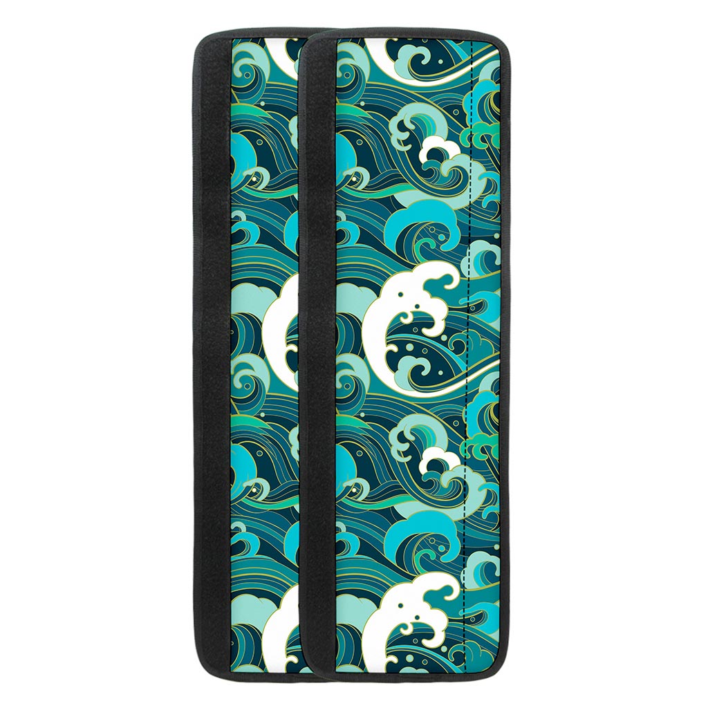 Deep Sea Wave Surfing Pattern Print Refrigerator Handle Covers