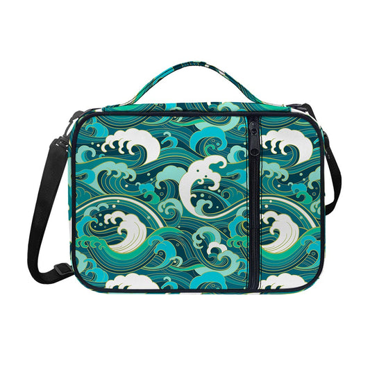 Deep Sea Wave Surfing Pattern Print Shoulder Strap Bible Bag