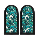 Deep Sea Wave Surfing Pattern Print Skillet Handle Cover