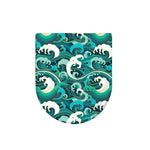 Deep Sea Wave Surfing Pattern Print Toilet Lid Cover