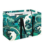Deep Sea Wave Surfing Pattern Print Utility Tote Bag