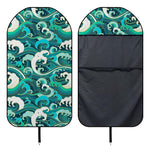 Deep Sea Wave Surfing Pattern Print Waterproof Car Seat Cover