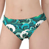 Deep Sea Wave Surfing Pattern Print Women's Panties