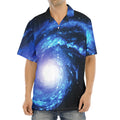 Deep Space Milky Way Print Aloha Shirt