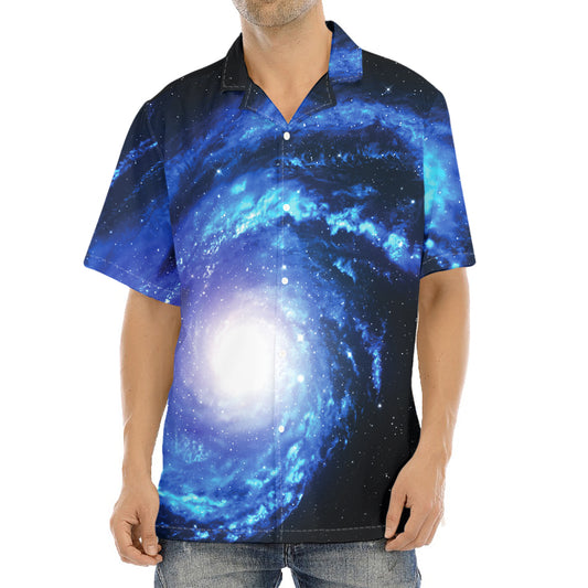 Deep Space Milky Way Print Aloha Shirt