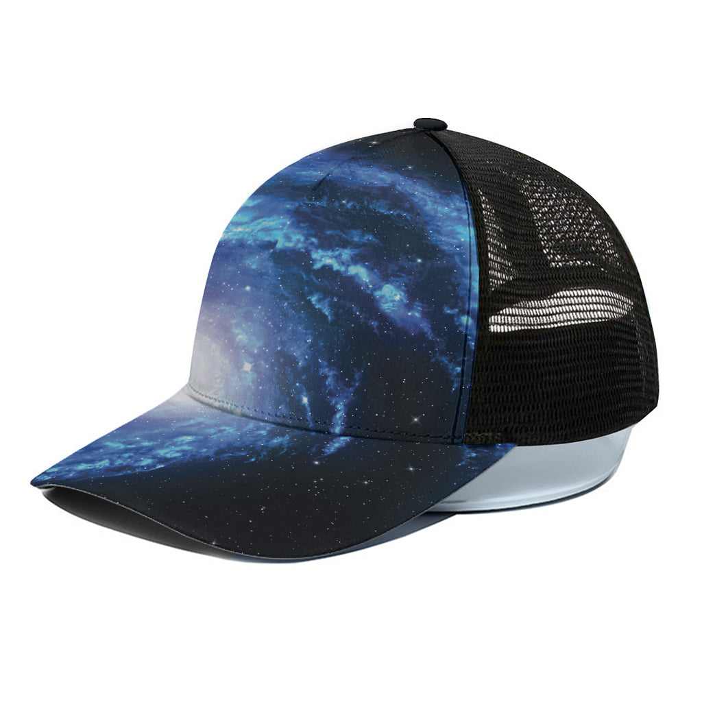 Deep Space Milky Way Print Black Mesh Trucker Cap