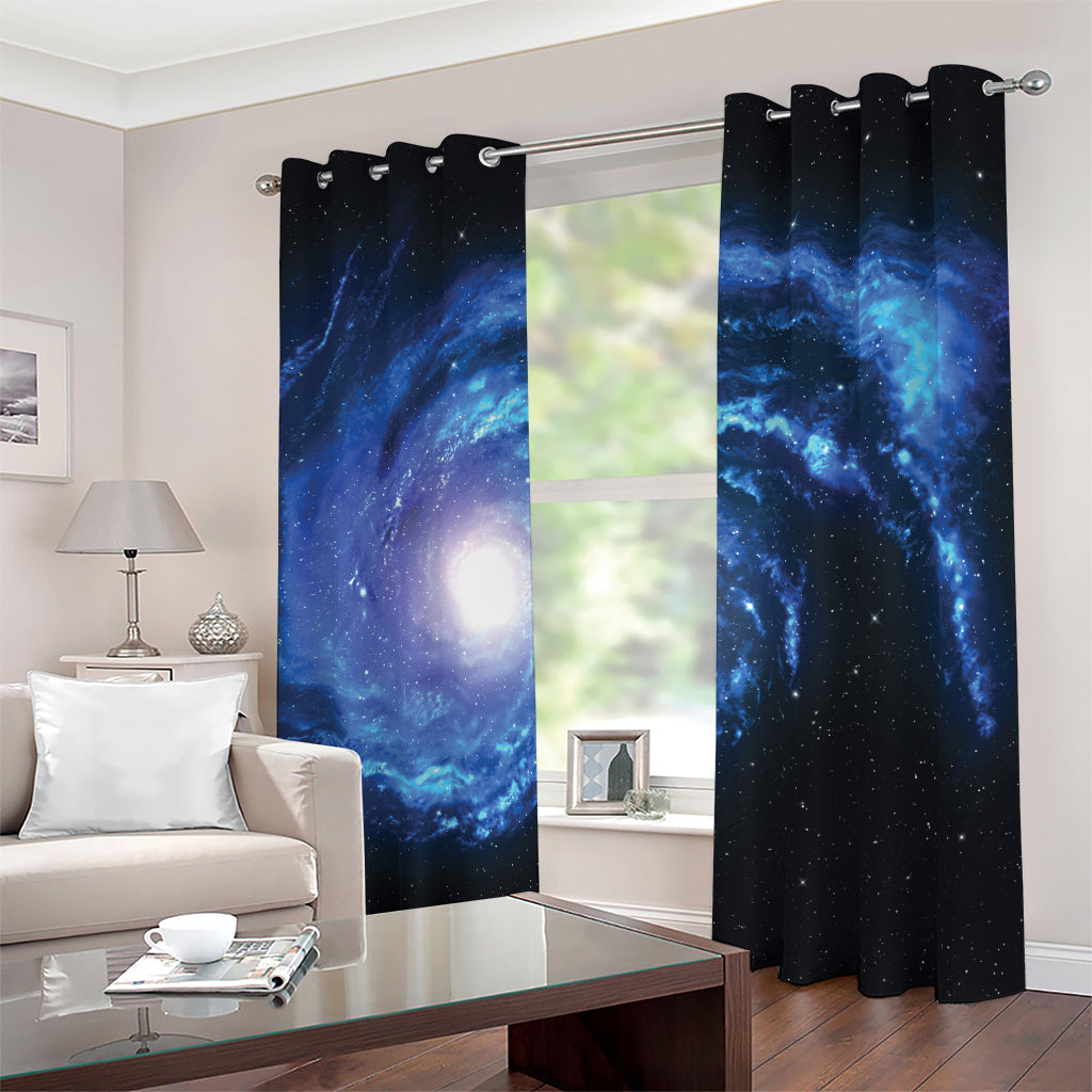 Deep Space Milky Way Print Blackout Grommet Curtains