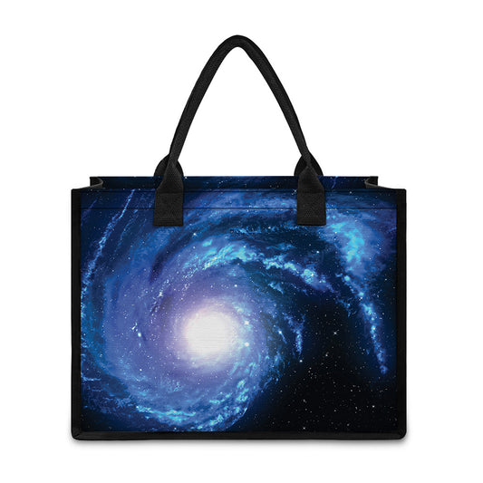 Deep Space Milky Way Print Canvas Tote Bag
