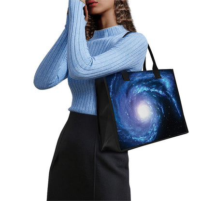 Deep Space Milky Way Print Canvas Tote Bag