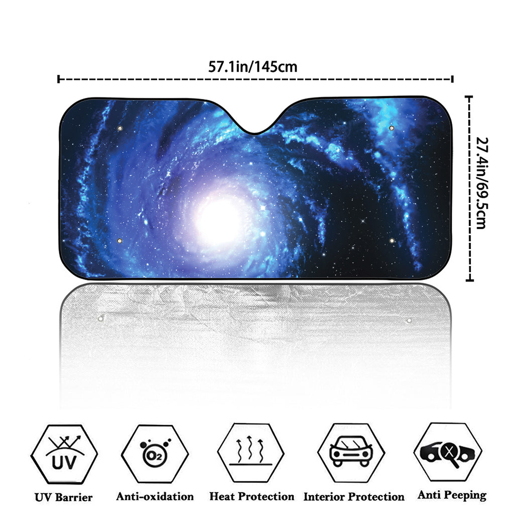 Deep Space Milky Way Print Car Windshield Sun Shade
