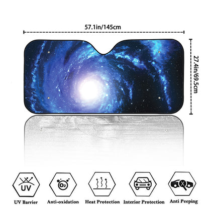 Deep Space Milky Way Print Car Windshield Sun Shade