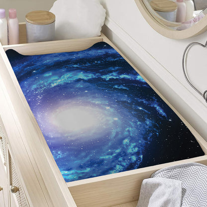 Deep Space Milky Way Print Changing Pad Cover