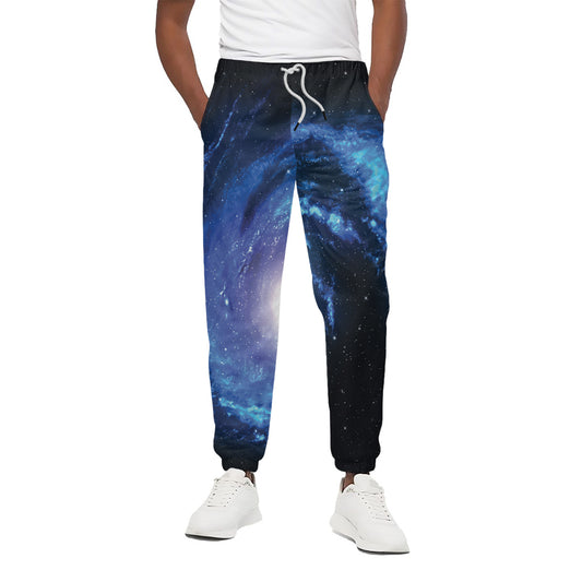 Deep Space Milky Way Print Cotton Pants
