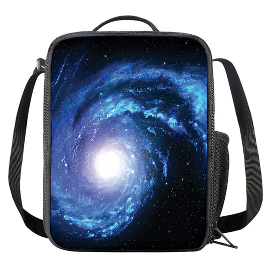 Deep Space Milky Way Print Crossbody Lunch Bag