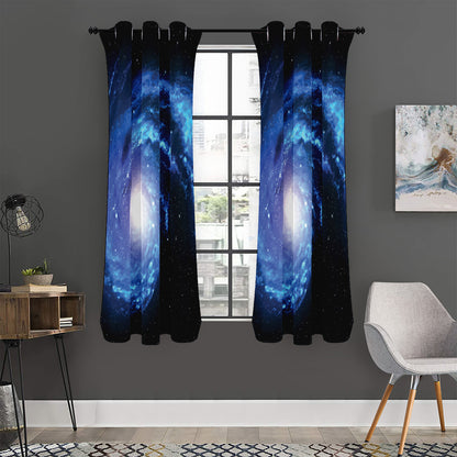 Deep Space Milky Way Print Curtain