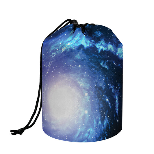 Deep Space Milky Way Print Drawstring Makeup Bag