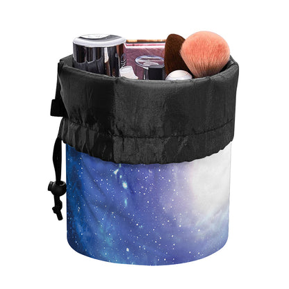 Deep Space Milky Way Print Drawstring Makeup Bag