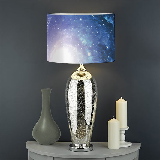 Deep Space Milky Way Print Drum Lamp Shade