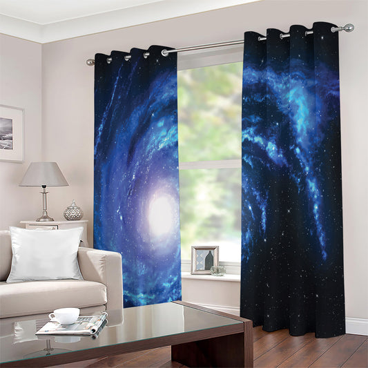 Deep Space Milky Way Print Extra Wide Grommet Curtains