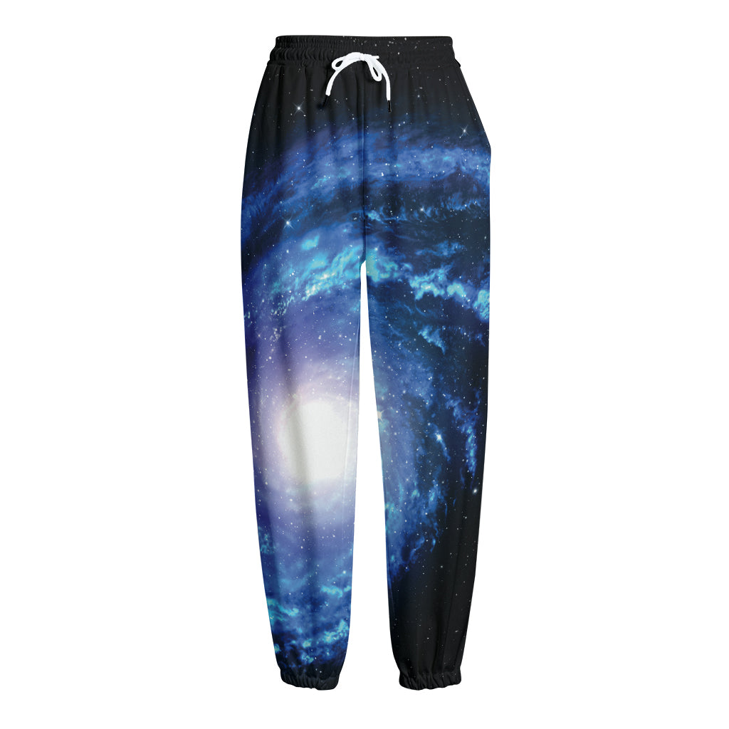 Deep Space Milky Way Print Fleece Lined Knit Pants