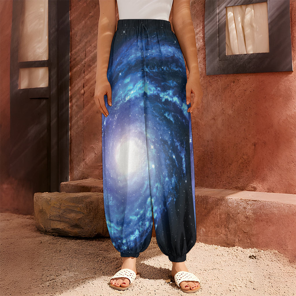 Deep Space Milky Way Print Harem Pants