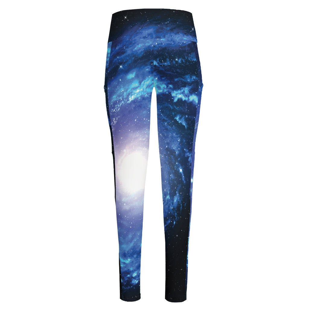Deep Space Milky Way Print High-Waisted Pocket Leggings