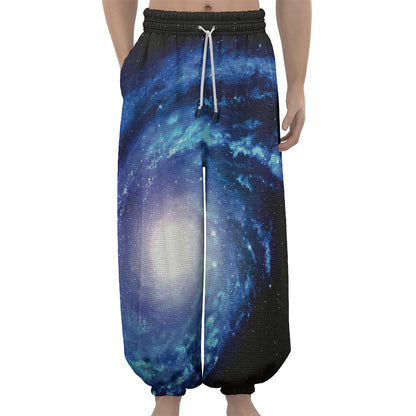 Deep Space Milky Way Print Lantern Pants