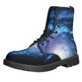 Deep Space Milky Way Print Lace-Up Boots