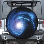 Deep Space Milky Way Print Leather Spare Tire Cover