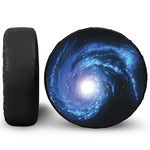 Deep Space Milky Way Print Leather Spare Tire Cover