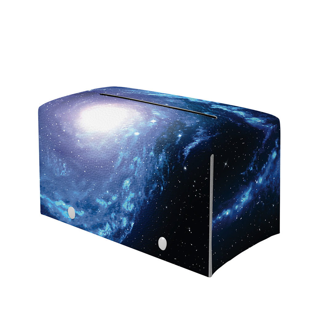 Deep Space Milky Way Print Leather Tissue Box Cover