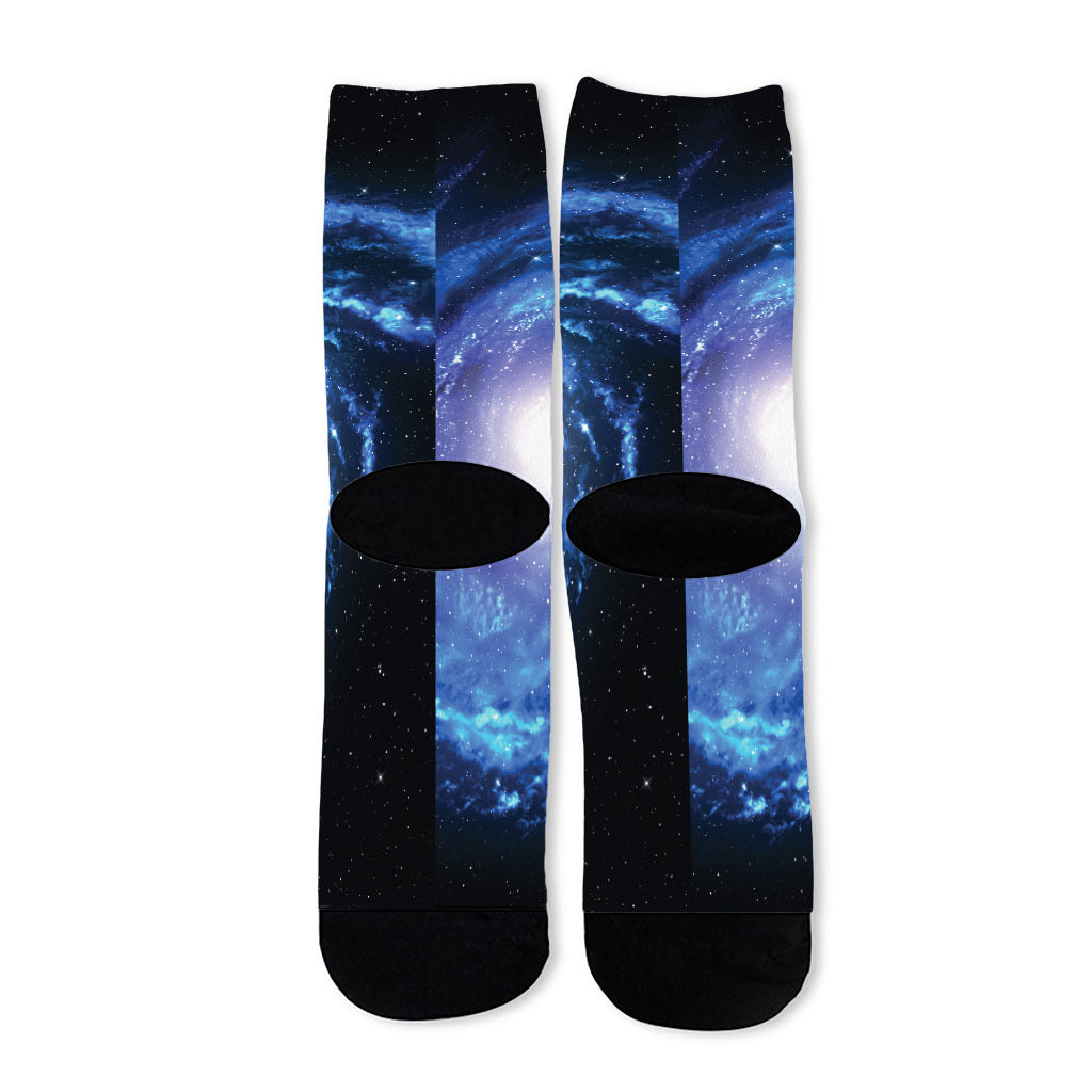 Deep Space Milky Way Print Long Socks