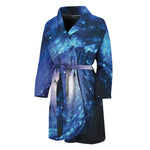 Deep Space Milky Way Print Men's Bathrobe